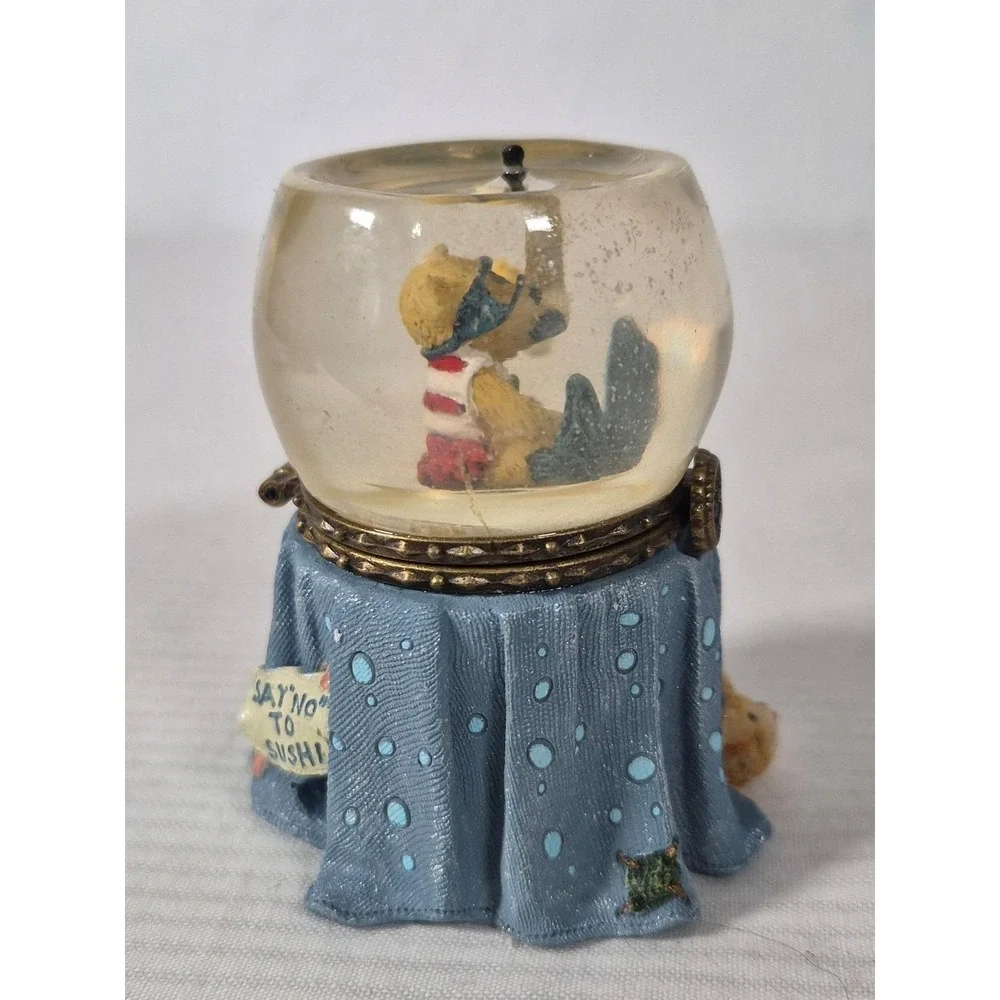 Boyds Bears Goldie's Fish Bowl Sushi McNibble Treasure Box Ltd Edition-see text